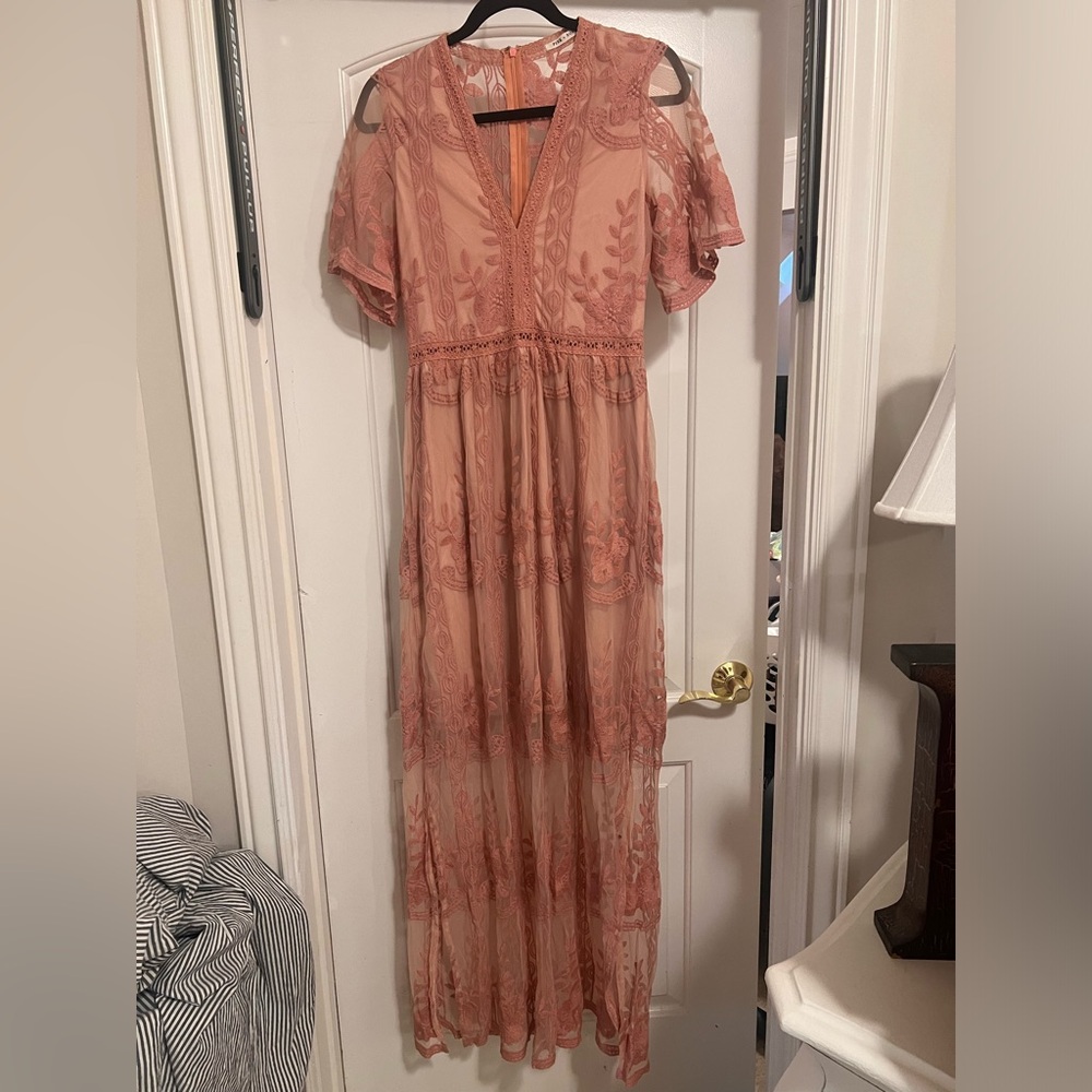Bridesmaid Dress Peachy Dust Rose